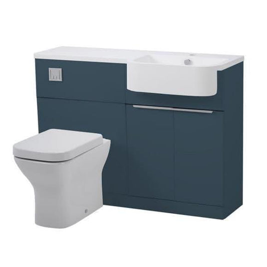 Tavistock Match 1200mm Combination Vanity Unit (RH) - Oxford Blue MAT12R.OB - Bathroom Shack