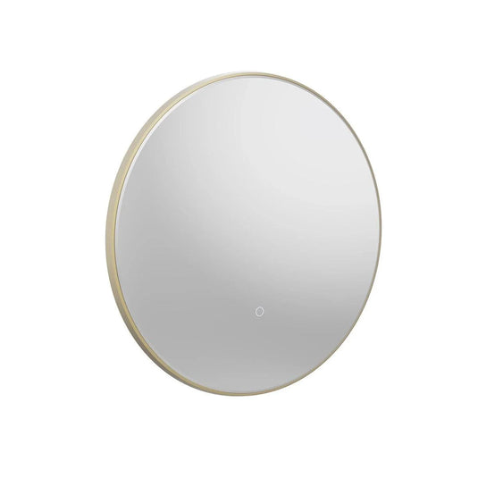 Tavistock Oxygen Round Illuminated Mirror Brass 600mm - Bathroom Shack