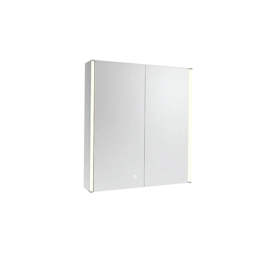 Tavistock Render 600 x 665mm Double Door Bathroom Cabinet - Aluminium - Bathroom Shack
