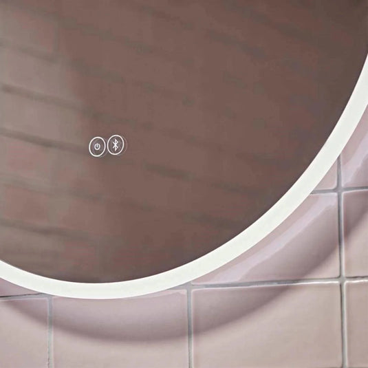Tavistock Resonate Round Bluetooth Illuminated Mirror 800mm - Bathroom Shack