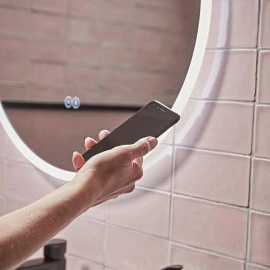 Tavistock Resonate Round Bluetooth Illuminated Mirror 800mm - Bathroom Shack