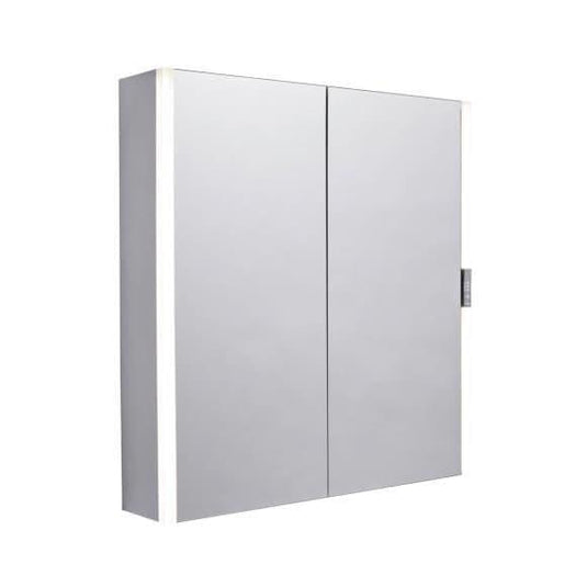 Tavistock Slide 650mm Door LED Mirror Cabinet with Demister & Slider Touch Sensor - Chrome - Bathroom Shack