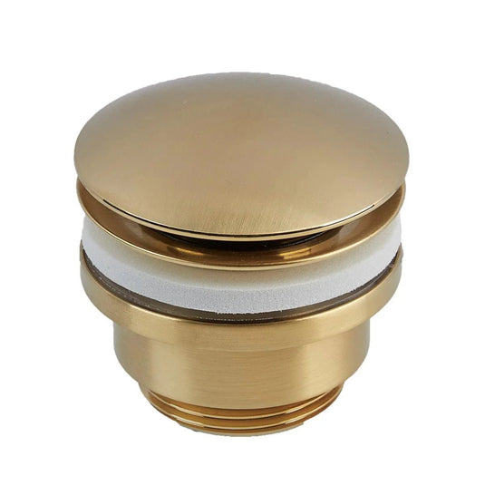 Tavistock Universal Slotted / Solid Click Basin Waste Brushed Brass - Bathroom Shack