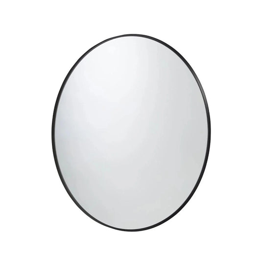 Tavistock Verge Black Framed Round Non-Illuminated Mirror 600mm - Bathroom Shack