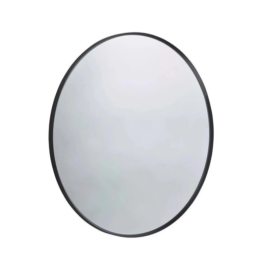 Tavistock Verge Black Framed Round Non-Illuminated Mirror 800mm - Bathroom Shack
