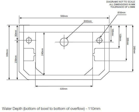 Tavistock Vitoria 500mm Cloakroom Basin - White - DB850CLS - Bathroom Shack