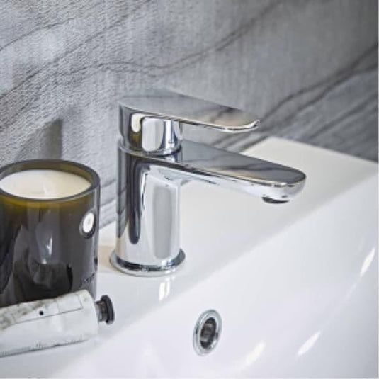Tavistock Zero Basin Mixer Tap with Click Waste - Chrome - Bathroom Shack