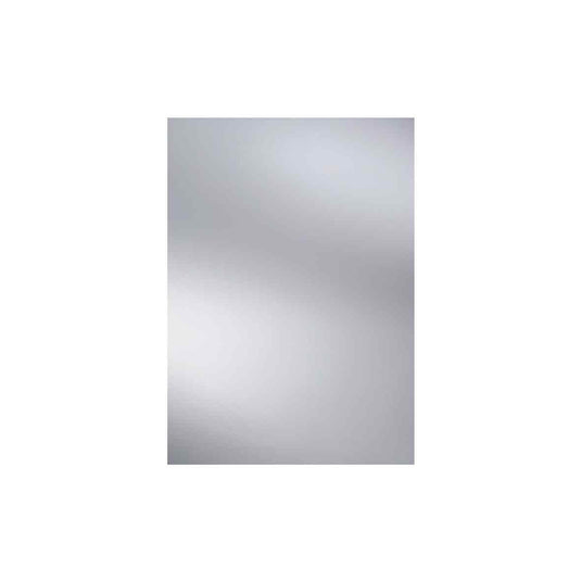 The White Space Rectangle Non-Illuminated Bathroom Mirror - 700mm H x 500mm W - Chrome - Bathroom Shack