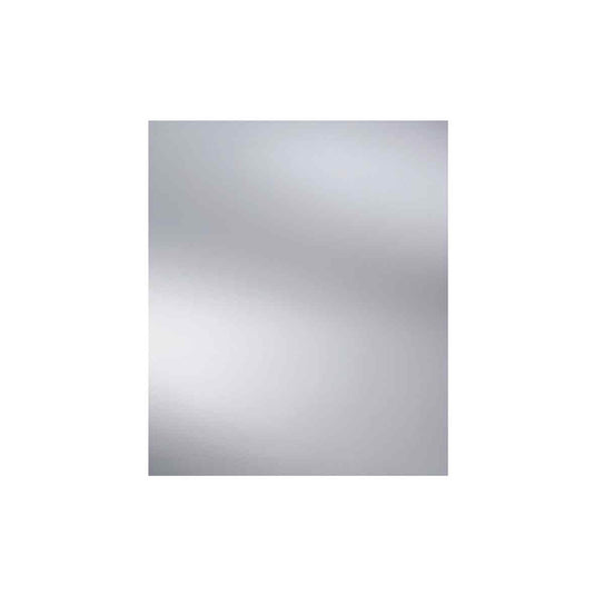 The White Space Rectangle Non-Illuminated Bathroom Mirror - 700mm H x 600mm W - Chrome - Bathroom Shack