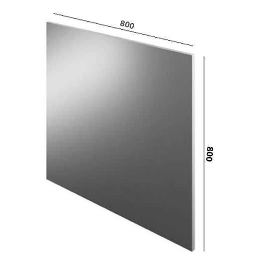 The White Space Scene Wall Hung Bathroom Mirror - 800mm Wide - Gloss Dark Indigo - Bathroom Shack