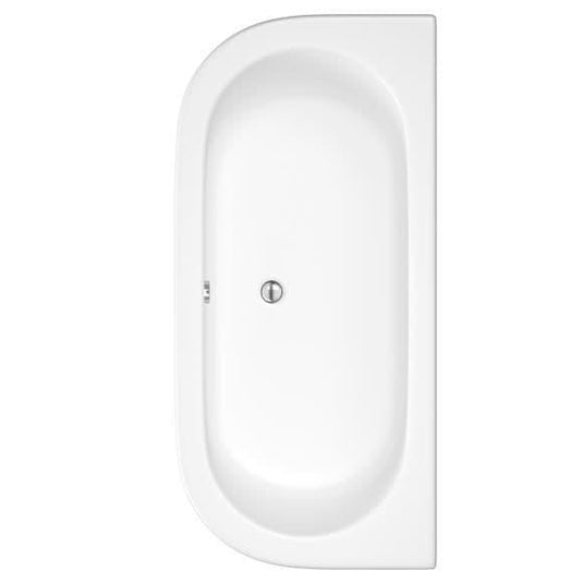 Trojan 1700 x 800mm D Shape Trojancast Bath with Panel - Bathroom Shack