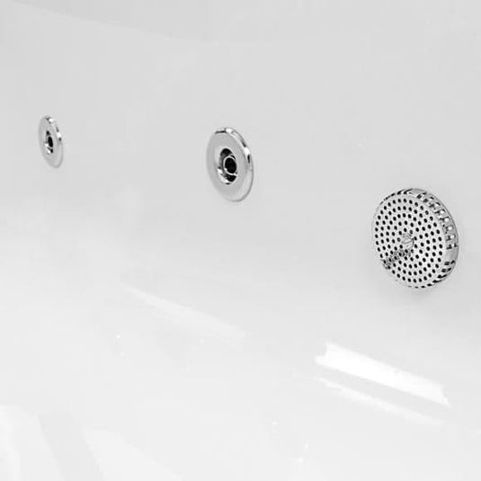 Trojan Concert 1675 x 850mm P Shape 8 Jet Whirlpool Bath & Waste (LH) - Bathroom Shack