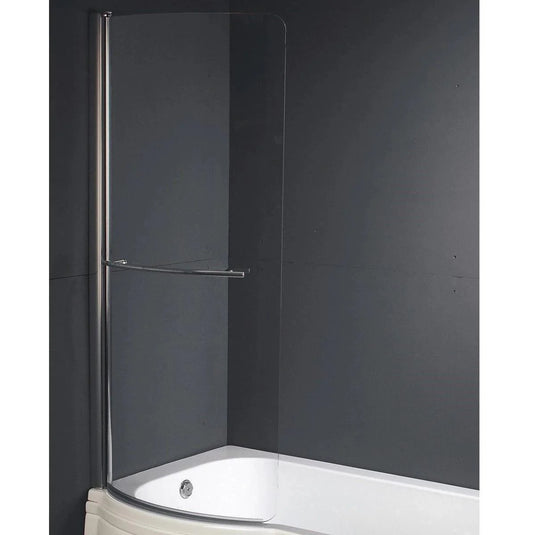 Trojan Concert Compact P Shape Trojancast 1675mm Shower Bath with Panel & Screen (LH) - Bathroom Shack