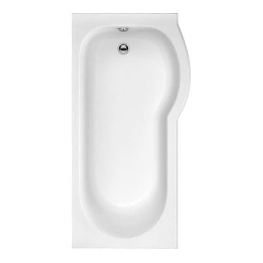 Trojan Concert P Shape 1600mm Trojancast Shower Bath with Panel & Screen (RH) - Bathroom Shack