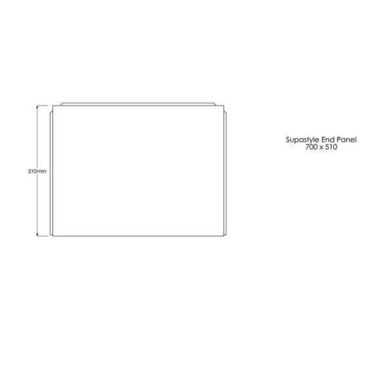 Trojan Supastyle 2mm Bath End Panel - Bathroom Shack