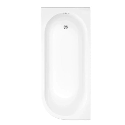 Trojancast 1700 x 750mm J Shaped Bath (LH) - Bathroom Shack