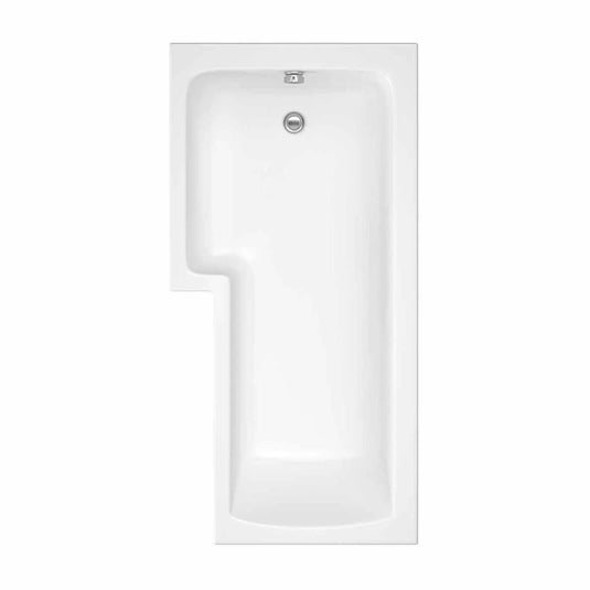 Trojancast Solarna L Shaped Shower Bath 1700x850x700mm LH - Bathroom Shack