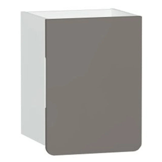 Vitra D-Light Wall Hung 1-Door Right Handed Storage Unit 360mm Wide - Matt White/Mink - Bathroom Shack