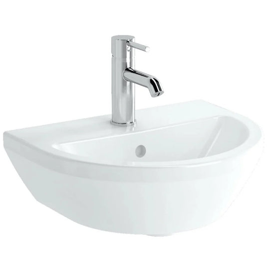 Vitra Integra Wall Hung Basin 650mm Wide - 1 Tap Hole - Bathroom Shack