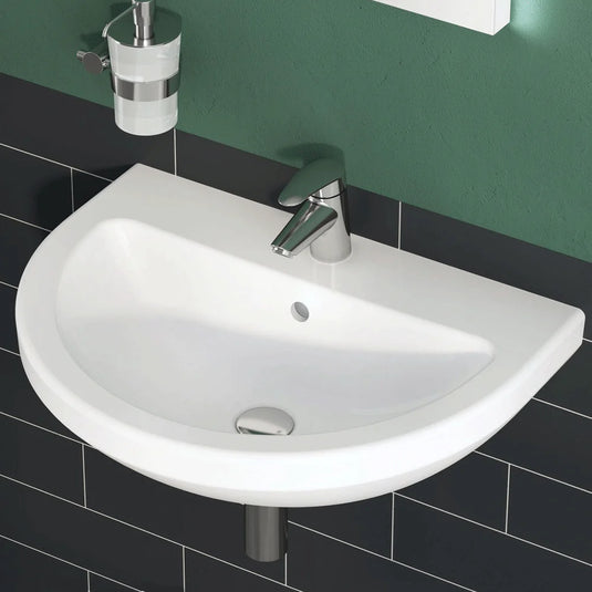 Vitra Integra Wall Hung Basin 650mm Wide - 1 Tap Hole - Bathroom Shack