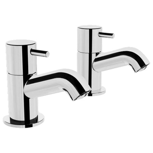 Vitra Minimax S Basin Taps Pair - Single Handle - Chrome - Bathroom Shack