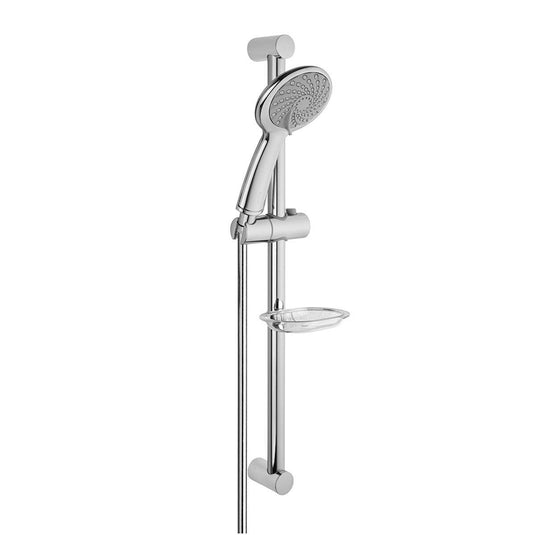Vitra Samba 3-Function Slide Rail Kit with Attached Soap Dish - Chrome - A45680WSA - Bathroom Shack