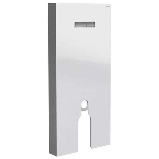 Vitra Vitrus Glass Covered Concealed Cistern 2.5/4 Litre for Back to Wall Toilet - White - Bathroom Shack